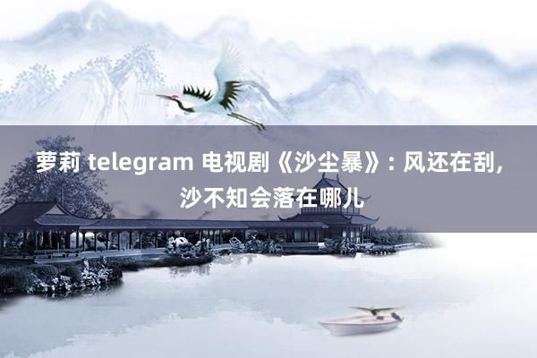 萝莉 telegram 电视剧《沙尘暴》: 风还在刮， 沙不知会落在哪儿