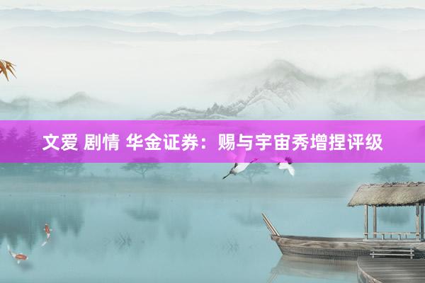 文爱 剧情 华金证券：赐与宇宙秀增捏评级